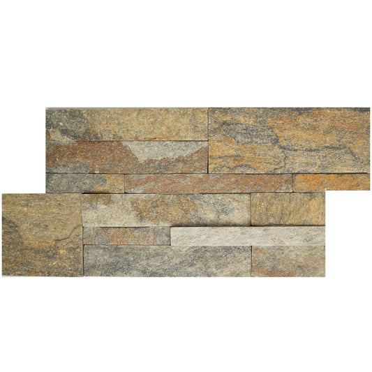 GOLDEN QUARTZITE  7X14 4.76 SF/BOX LEDGER PANEL