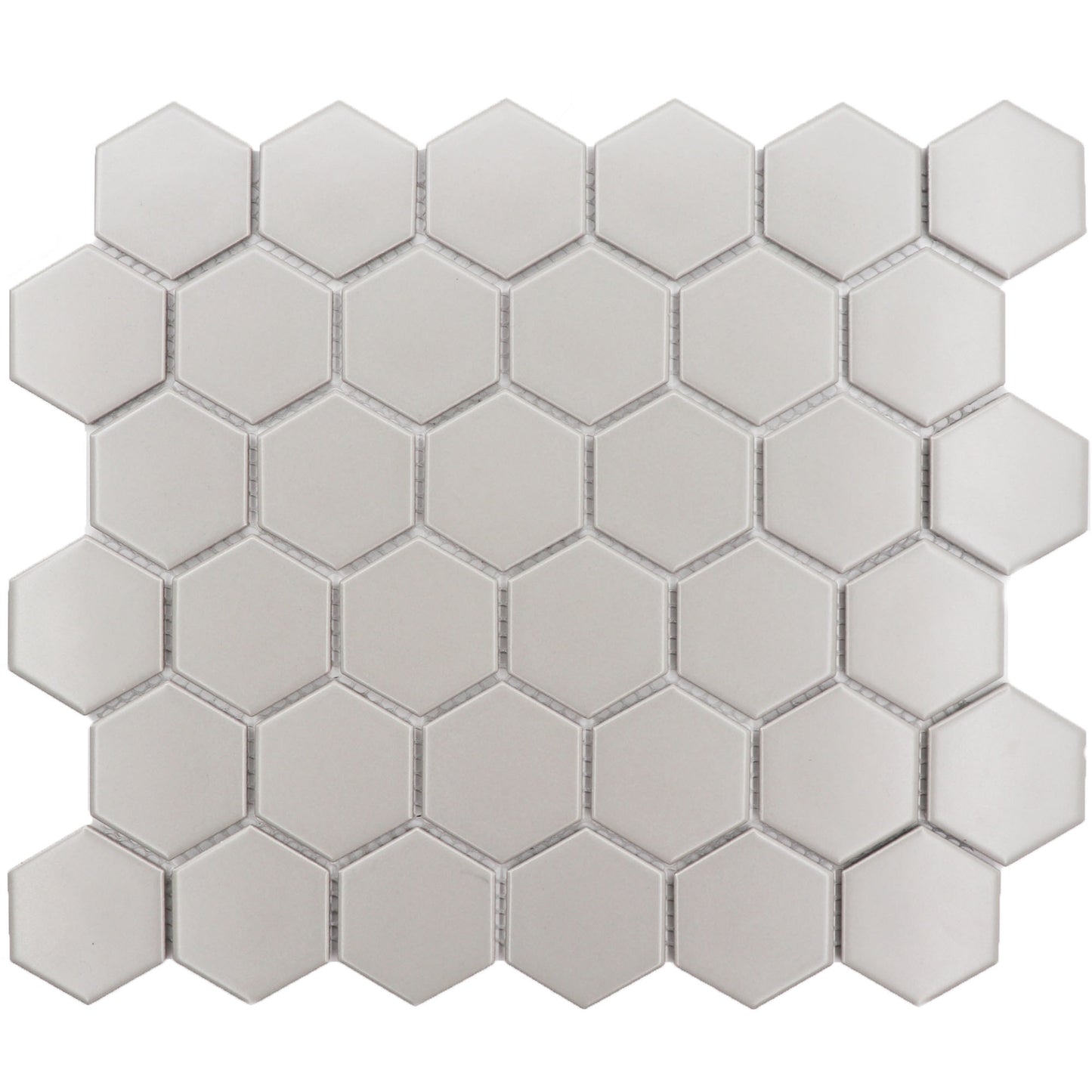 2X2 HEXAGON PORCELAIN GRAY 12X12