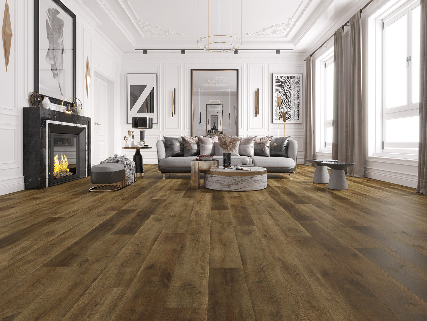 Bambino Collection 7x48 5mm 12mil BB-III Ganache 23.64 SF/Box Luxury Vinyl Plank