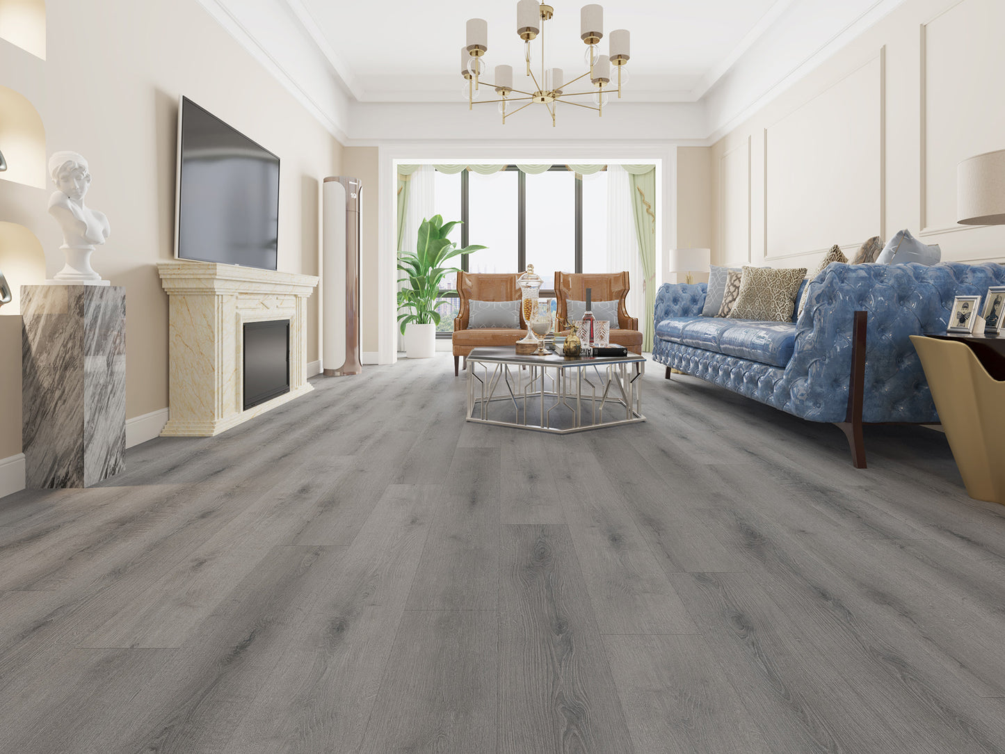 Bambino Collection 7x48 5mm 12mil BB-IV Monogram 23.64 SF/Box Luxury Vinyl Plank