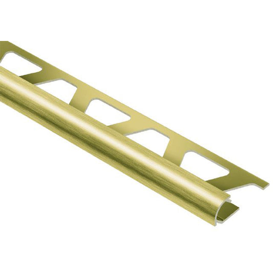 SCHLUTER RO125AMGB RONDEC 1/2" BRUSHED BRASS ANOD. ALU. PROFILE