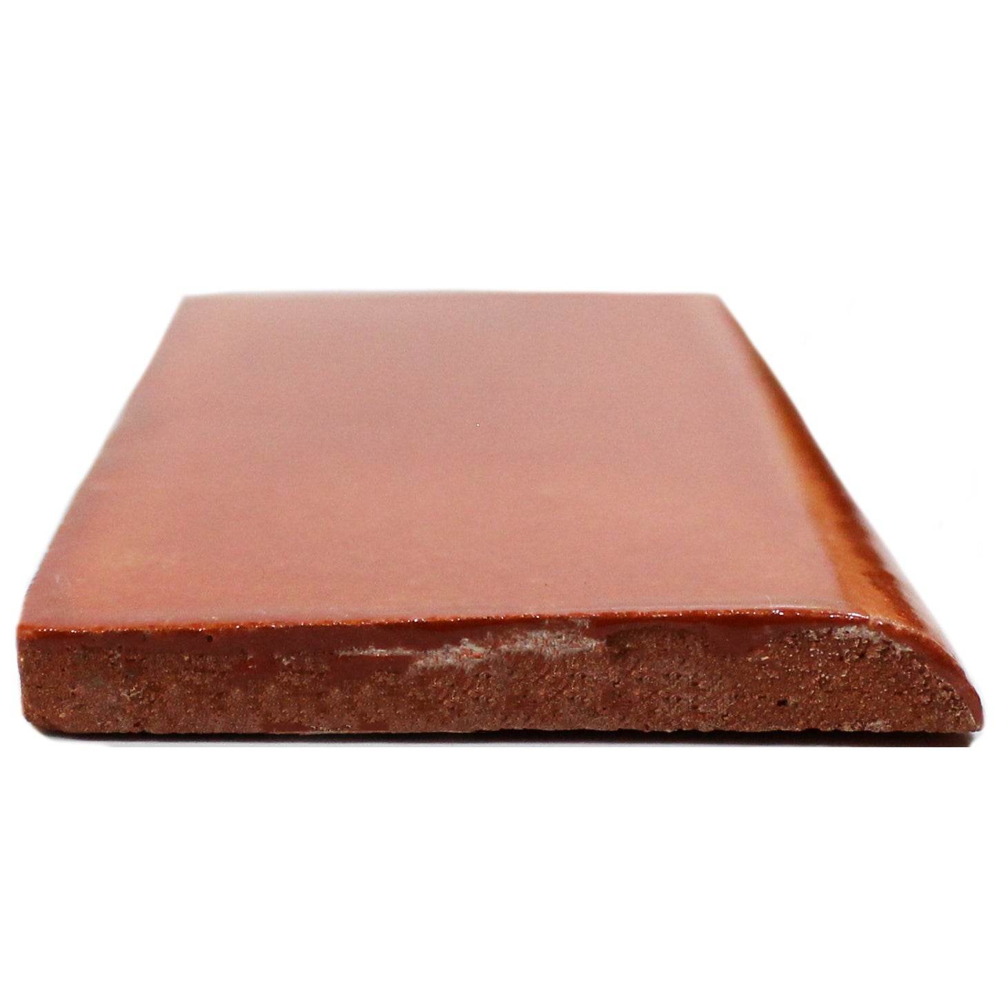 TALAVERA 2X4 TERRACOTA SOBRE BLANCO BULLNOSE FLAT