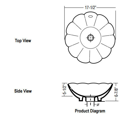 White Bloom Vessel Porcelain Sink