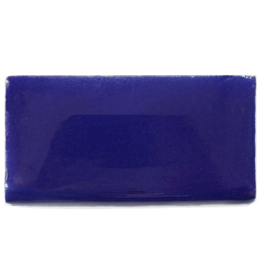 TALAVERA 2X4 AZUL COBALTO BULLNOSE FLAT