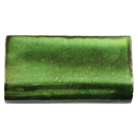 TALAVERA 2X4 VERDE SOBRE BLANCO BULLNOSE ROUND