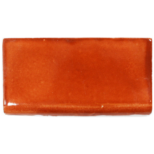 TALAVERA 2X4 TERRACOTA SOBRE BLANCO BULLNOSE FLAT