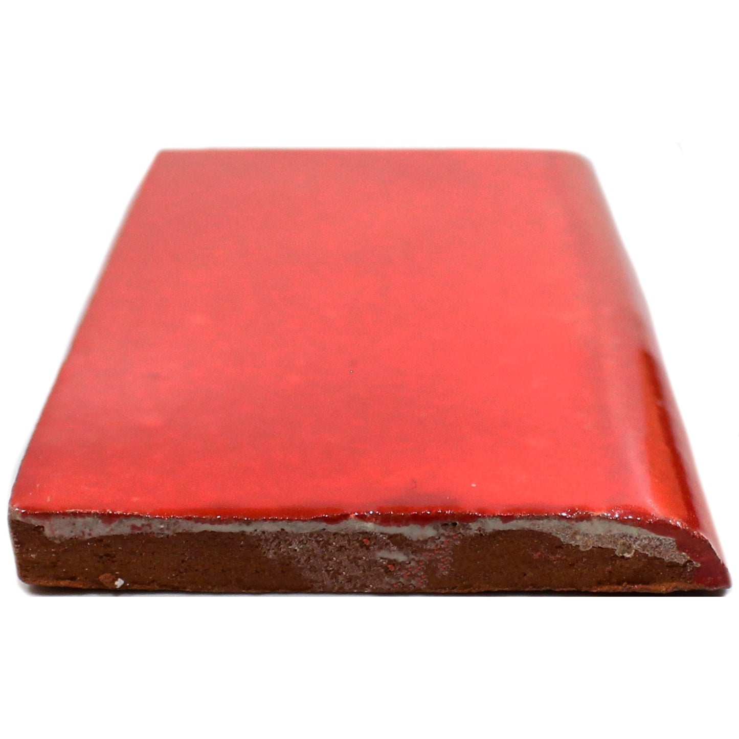 TALAVERA 2X4 ROJO BULLNOSE FLAT