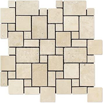 MINI PATRON TUMBLED PAREDON ENSAMBLE TRAVERTINE