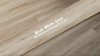 Birch White 9X48 SPC Vinyl 23.70 SF/Box