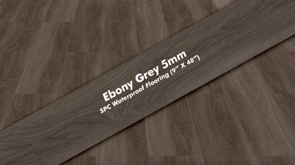 Ebony Grey 9X48 SPC Vinyl 23.70 SF/Box