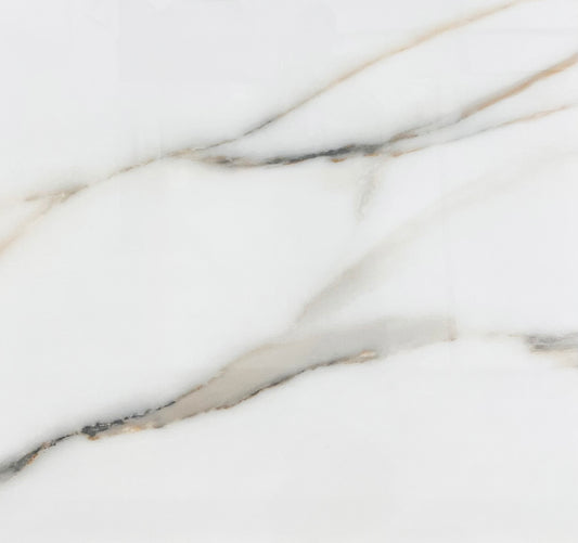 GRONZA WHITE POLISHED 48X48 PORCELAIN 31 SF/BOX B-3501