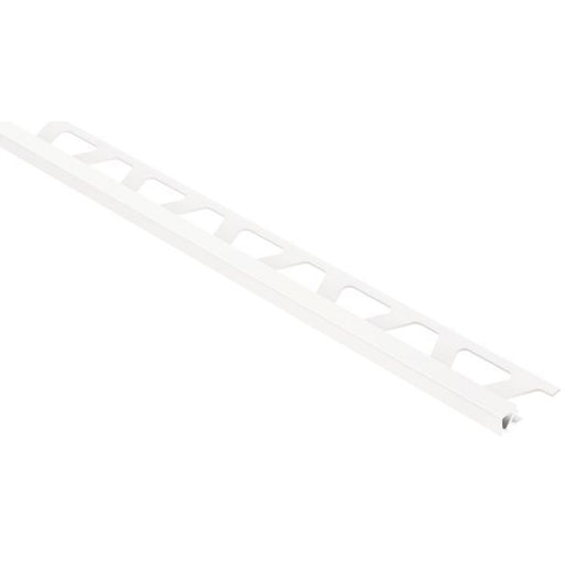 SCHLUTER PQ100BW PVC QUADEC 3/8" BRIGHT WHITE PROFILE