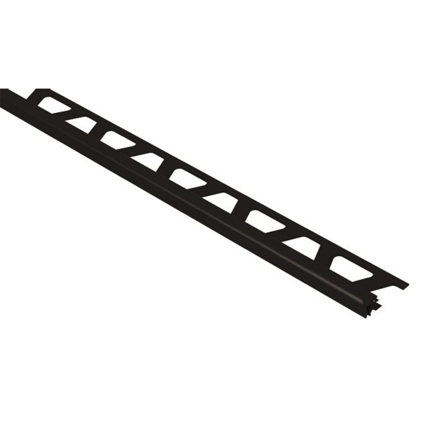 SCHLUTER PQ100GS PVC QUADEC 3/8" BLACK PROFILE
